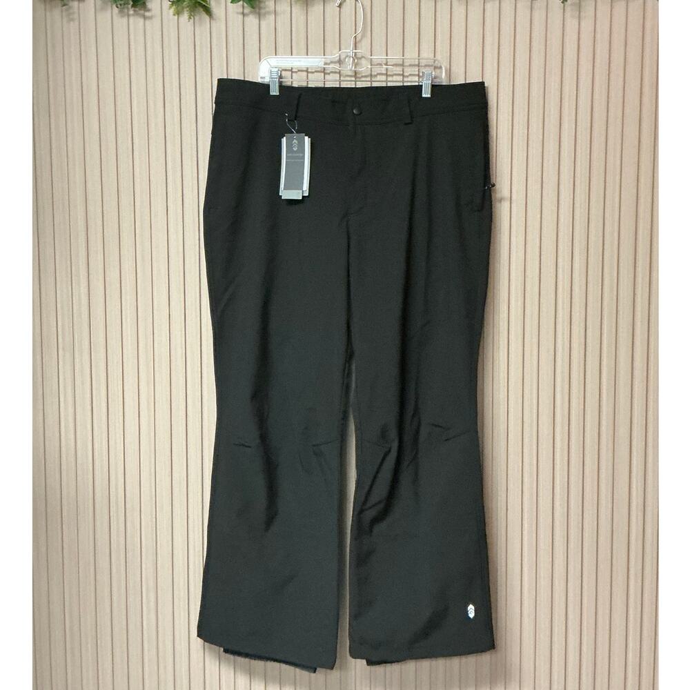 Free Country Men’s Ascend Flex Softshell Ski Pants Jet Black Size XL